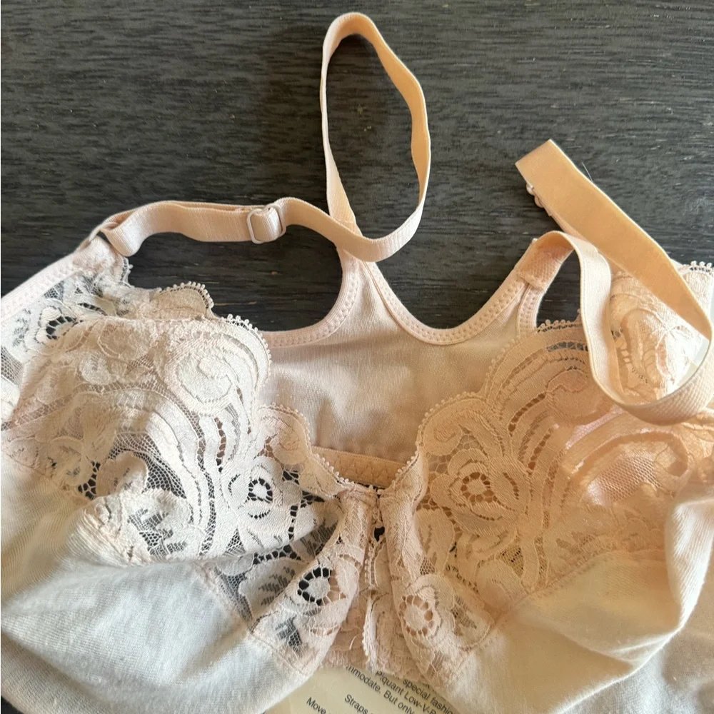 Vanity Fair Vintage 1990’s Cream Lace Underwire Demi Bra size 38C NWT - Picture 2 of 8